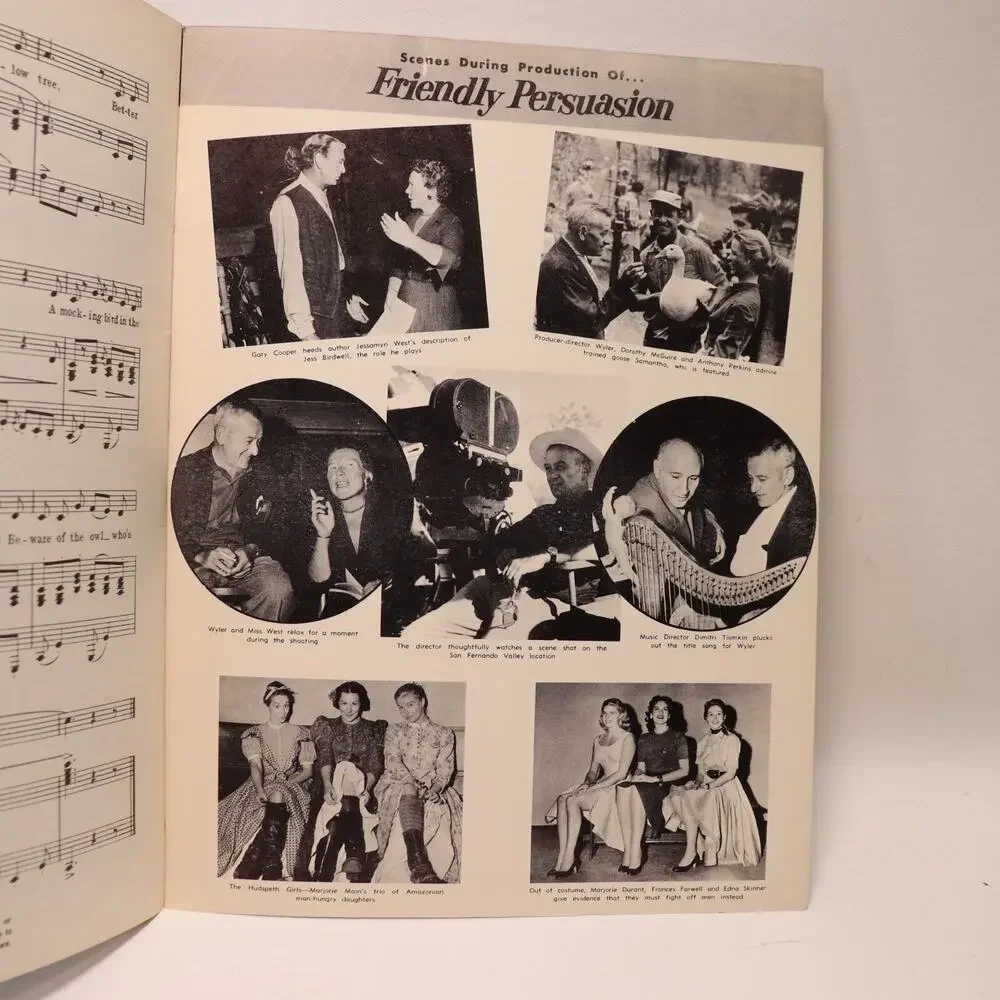 Friendly Persuasion Vocal Selection Songbook Sheet Music Collection Score Photos